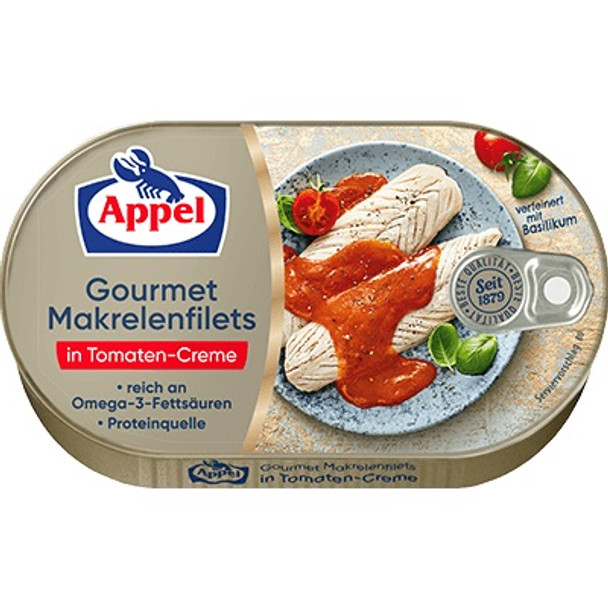 Appel Gourmet Makrelen Filets in Tomaten-Creme 200g